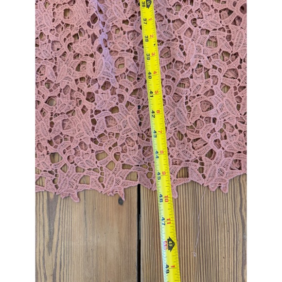 ASTR The Label Lace Midi Dress Blush Pink Spaghetti Strap Fit Flare Women's M - Picture 7 of 7